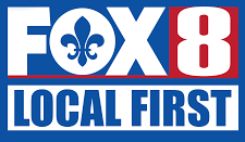 Fox 8 WVUE Local First logo